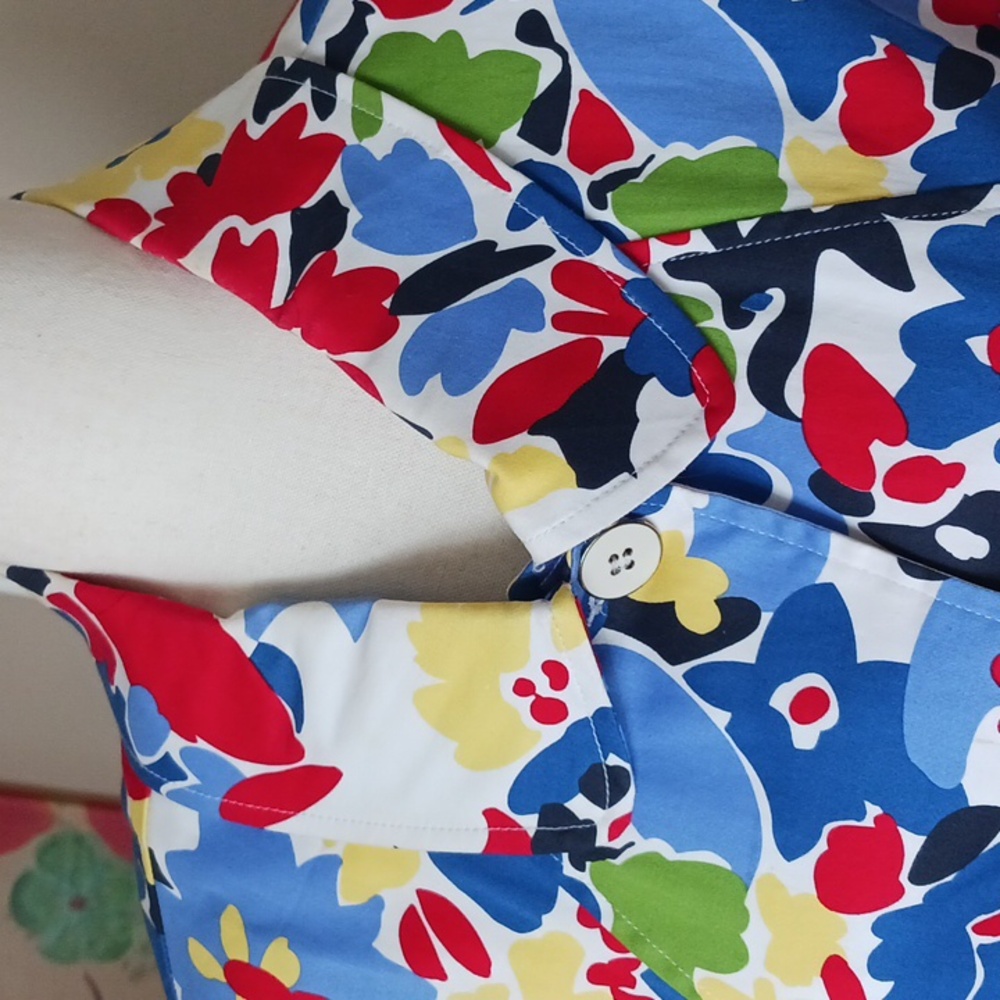 Patchington Jacket Outerwear Floral Collared Long… - image 2